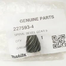 Запасная часть MAKITA Конич.спиральн.шестерня 9 GA6040, Россия, 227593-4