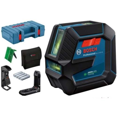 Нивелир лазерный BOSCH GLL 2-15 G + LB 10 + кейс