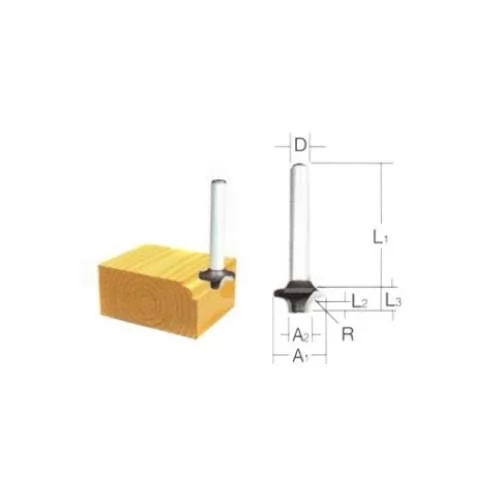 Фреза MAKITA Кромочная калёвочная 48x9x6x5 мм