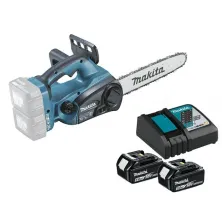 Пила цепная электрическая MAKITA DUC 302 Z шина 30 см (12"), 3/8, 1.1 мм + АКЦИЯ (2 аккумулятора, зарядное)