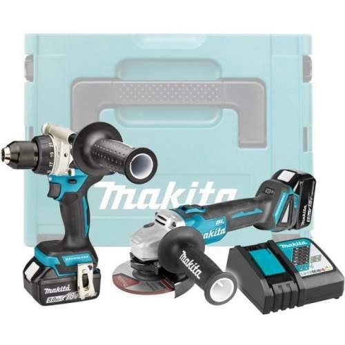 Набор инструмента MAKITA DLX 2430 TJ (DDF486, DGA504, BL1850x2, DC18RC, MAKPAC)