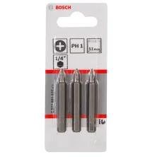 Бита BOSCH PH1 51 mm 1/4" Hex Extra Hard / 3 шт