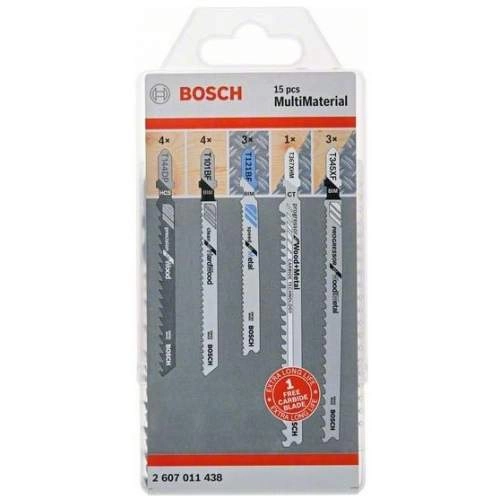 Пилка лобзиковая BOSCH Набор пилок MultiMaterial 14+1 пилок