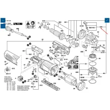 Запасная часть BOSCH Кнопка стопора к GWS BOSCH (1607000V41)