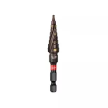 Milwaukee Ступенчатое сверло SHOCKWAVE™ 4-12 мм шаг 1 мм