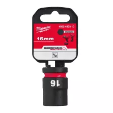 Головка торцевая Milwaukee SHOCKWAVE™ 1/2", 16 мм (замена для 4932478041)
