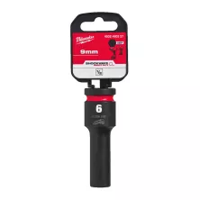 Головка торцевая Milwaukee SHOCKWAVE™ 1/2", 9 мм, удлиненная