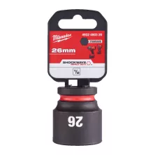 Головка торцевая Milwaukee SHOCKWAVE™ 1/2", 26 мм, удлиненная