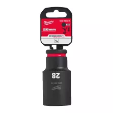 Головка торцевая Milwaukee SHOCKWAVE™ 1/2", 28 мм, удлиненная