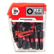 Бита Milwaukee PZ3 / 25 mm / SHOCKWAVE™ 1/4" / 25 шт.