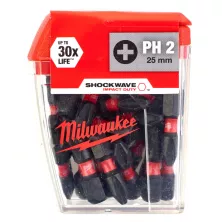 Бита Milwaukee PH2 / 25 mm / SHOCKWAVE™ / 25 шт.