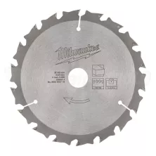 Milwaukee Пильный диск для циркулярной пилы по дереву 140x20x1,6x18 скошенные зубья (замена для 4932430719)