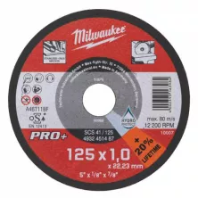 Milwaukee Отрезной диск SCS 41/125x1 PRO+ (дисплей 200 шт.)