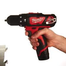 Дрель-шуруповерт аккумуляторный Milwaukee M12 BPD-202С (2 АКБ * 2 Ач; case)