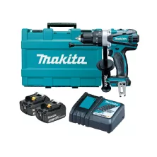 Дрель-шуруповерт ударный аккумуляторный MAKITA DHP 458 RFE (2*3.0 Ah, case)