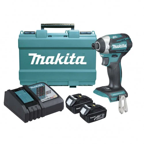 Дрель-шуруповерт ударный аккумуляторный MAKITA DTD154RFE  аккум. LXT BL 18В, 1/4", 175Нм, 4 режима (2x3.0Ач, з/у), , шт