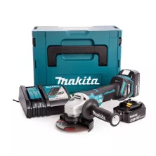 Углошлифмашина 125мм MAKITA DGA 517 RTJ (2*5.0 Ah, MAKPAC-3)