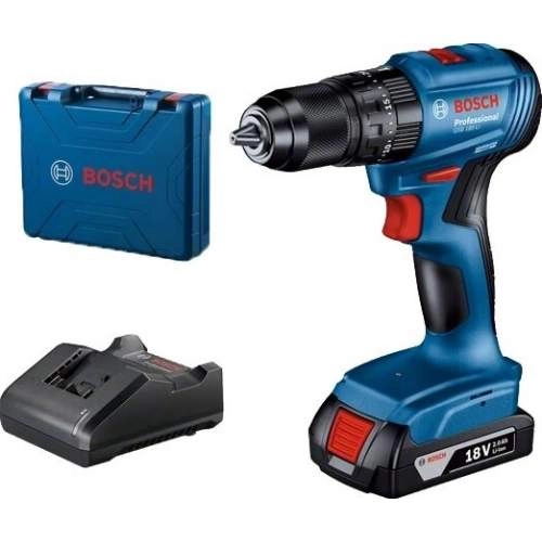 Дрель-шуруповерт ударный аккумуляторный BOSCH GSB 185-LI (1*2,0 Ah, case)