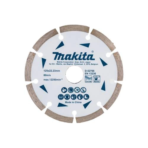 Алмазный диск MAKITA 125x22,23x7 (сегментированный, бетон/мрамор)