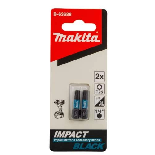 Бита MAKITA Impact Black T25, 25 мм, C-form, 2 шт.