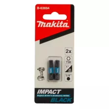 Бита MAKITA Impact Black T30, 25 мм, C-form, 2 шт.