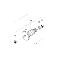 Запасная часть MAKITA Ротор в сборе для HS7611 (515433-1)