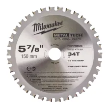 Пильный диск Milwaukee циркулярный по металлу Metal 150*20*34z