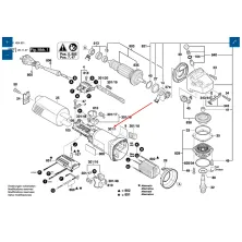 Запасная часть BOSCH Корпус мотора к GWS 1000 / GWS 14-125 CIE / GWS 1400 BOSCH (1605108249)
