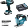 Набор инструмента MAKITA DK18B59Y (HP488D, JV183D, 2*1.5 Ah, bag)