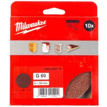 Шлифкруг 125 мм Milwaukee 25/8 H&L 10шт