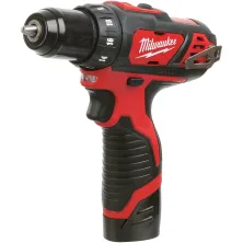 Дрель-шуруповерт аккумуляторный Milwaukee Milwaukee M12 BDD-201C (4933479439) (питание: аккумулятор, Li-ion, 1500 об/мин, 30 Н·м, напряжение аккумулятора: 12 В, ёмкость аккуму
