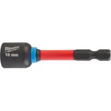 Milwaukee Насадка магнитная торцевая Milwaukee Shockwave 1/4" Hex-10ммx65мм (4932492441) (магнитный наконечник, подходит для применений с высоким крутящим момен