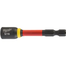 Milwaukee Насадка магнитная торцевая Milwaukee Shockwave 1/4" Hex-5/16"x65мм (4932492438) (магнитный наконечник, подходит для применений с высоким крутящим моме