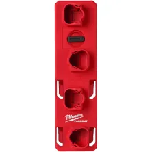 Milwaukee Держатель Milwaukee PackOut M12 (4932480708) (для аккумуляторов, вмещает до 4шт., механизм щелчка и блокировки)