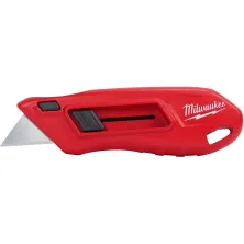 Milwaukee Нож выдвижной Milwaukee 4932492379 (цельнометаллический корпус с резиновым покрытием, втроенное хранилище для 5 лезвий, смена лезвий без инструментов)