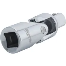 Milwaukee Адаптер карданный Milwaukee 4932493358 3/8" (универсальный, шариковый фиксатор, хромированная отделка, высота: 54мм, длина: 54мм, ширина 65мм)