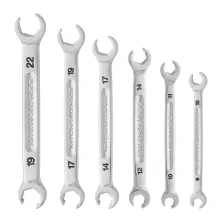 Milwaukee Набор гаечных ключей Milwaukee 4932480636 6шт (метрические, размеры: 8х10мм, 10х11мм, 12х14мм, 14х17мм, 17х19мм, 19х22мм, расположение головок под угл