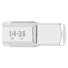 Milwaukee Адаптер для торцевых головок Milwaukee 4932480646 1/4" квадрат-3/8" квадрат (идентификатор размера с лазерной гравировкой, хромированная отделка)