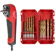 Milwaukee Набор инструментов Milwaukee Угловая насадка ChW CD+набор сверл по металлу (A008MLW) (в набор входит: набор сверл по металлу Milwaukee RedHEX HSS-G Ti