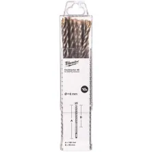 Сверло SDS-Plus Milwaukee Бур SDS+ 4C 6x160 10шт (4932498870)