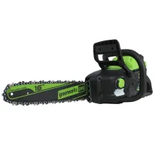 Пила цепная электрическая Greenworks GD60CS25 (60V; 2хАКБ 5Ач и ЗУ)