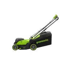 Газонокосилка аккумуляторная Greenworks GD24X2LM411 (24V, 2*4 Ач, ЗУ, carton)
