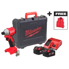 Винтоверт Milwaukee M18 BLIDRCMC-402C (2*4.0 Ah, case, PROMO with Jacket)