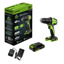 Дрель-шуруповерт аккумуляторный Greenworks DD345 (1*2.0 Ah, case)