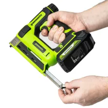 Степлер / гвоздезабиватель Greenworks G24CS10 (24V, 1*2.0 Ah, carton)