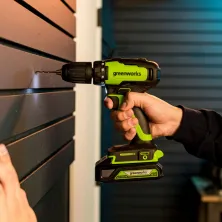 Дрель-шуруповерт аккумуляторный Greenworks GD24DD35 (24V, 2*2.0 Ah, carton)