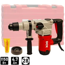 Перфоратор SDS-plus DCK KZC05-28B (case)