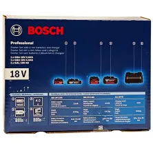 Аккумуляторы и зарядные устройства BOSCH GBA 18V 2.0 Ah (1 шт) / GBA 18V 4.0 Ah (1 шт) + GAL 18V-40 BOSCH (1600A01ZS9)