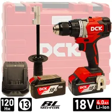 Дрель-шуруповерт аккумуляторный DCK KDJZ06-13 (2*4.0 Ah, case)