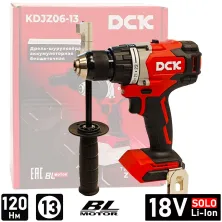 Дрель-шуруповерт аккумуляторный DCK KDJZ06-13 (solo, carton)